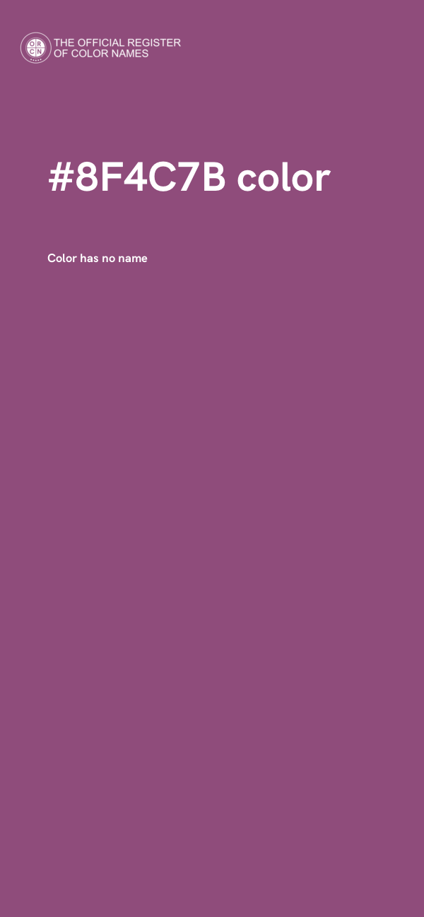 #8F4C7B color image