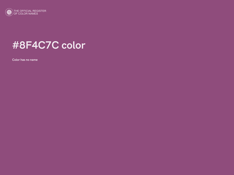 #8F4C7C color image