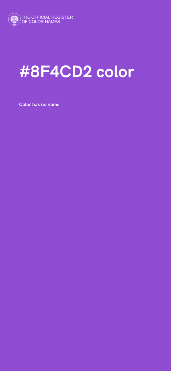 #8F4CD2 color image