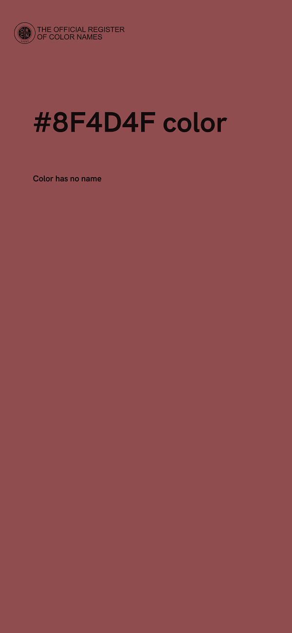 #8F4D4F color image