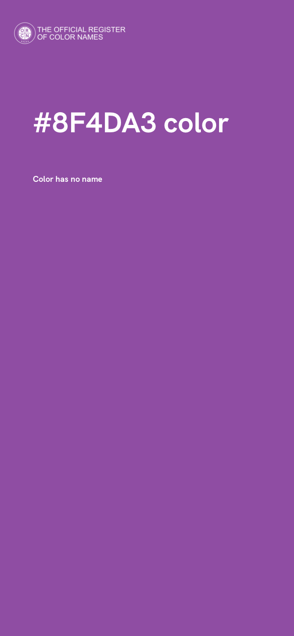 #8F4DA3 color image
