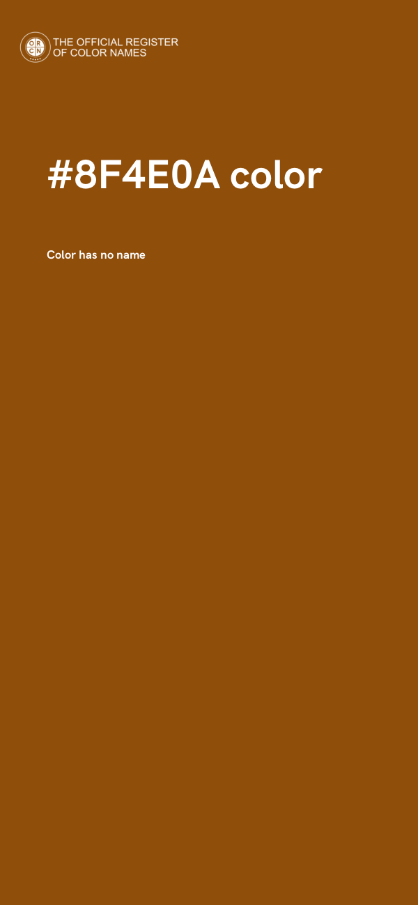 #8F4E0A color image