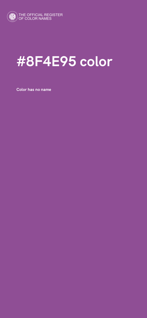 #8F4E95 color image
