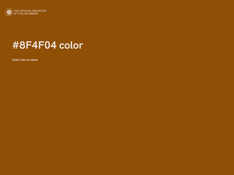 #8F4F04 color image