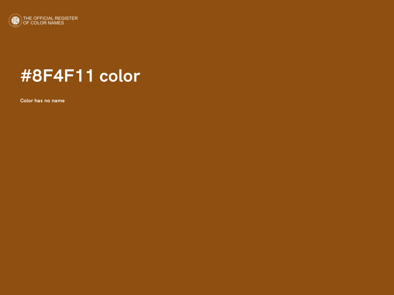 #8F4F11 color image