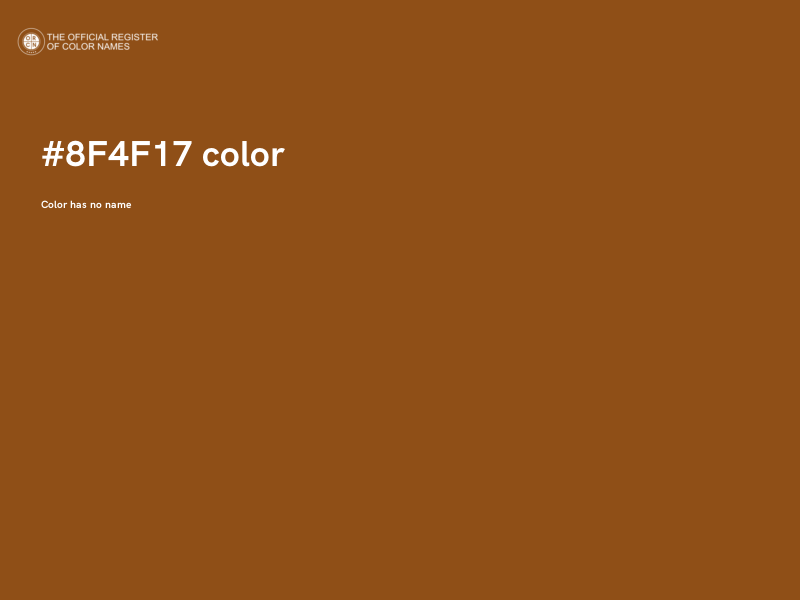 #8F4F17 color image