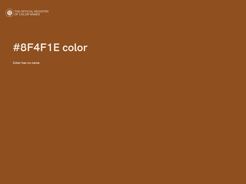 #8F4F1E color image