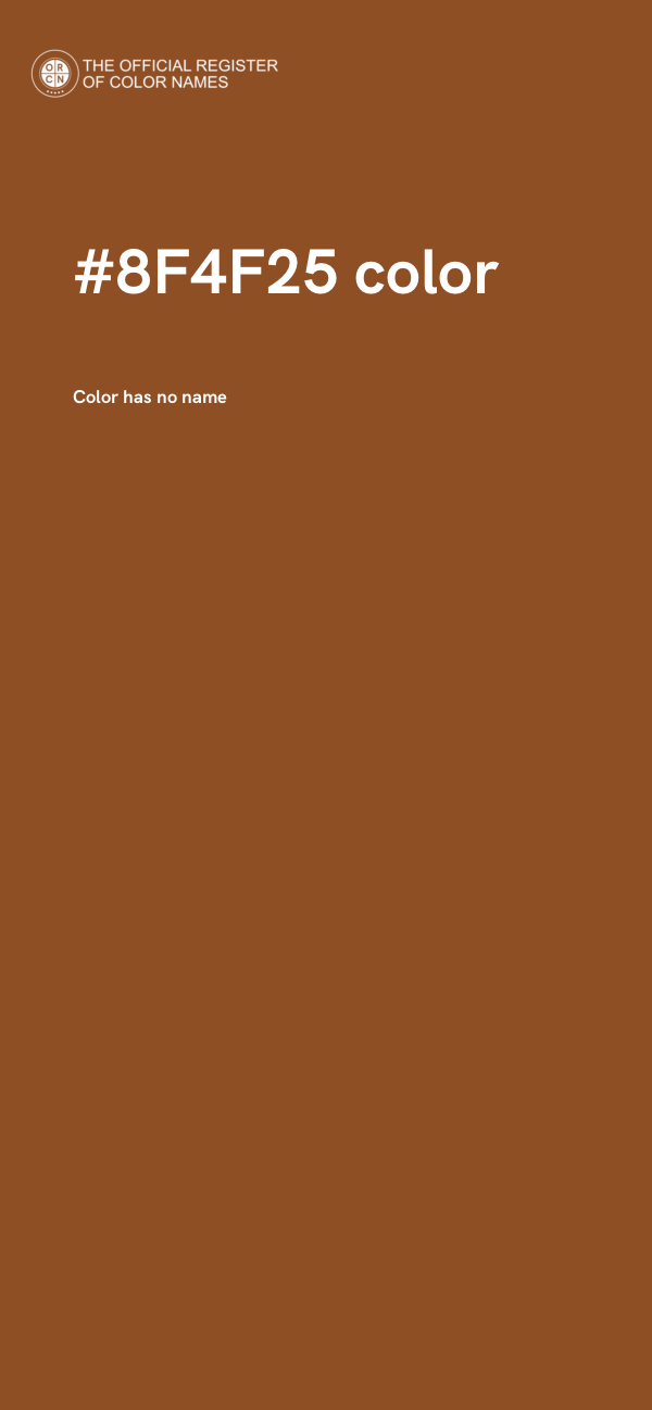 #8F4F25 color image