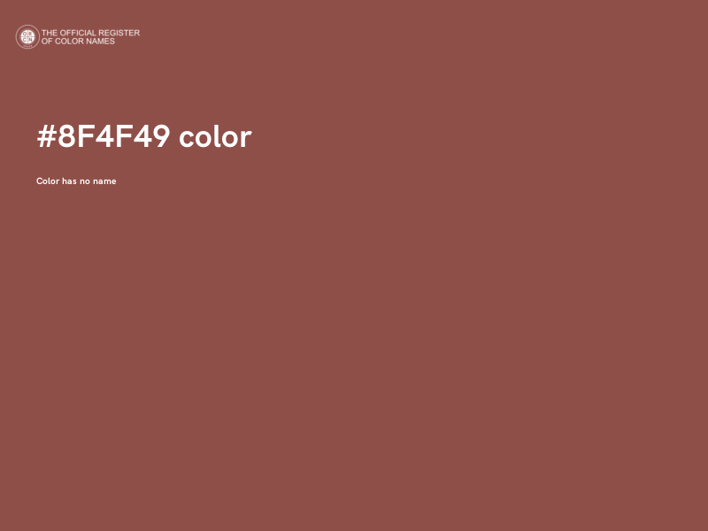 #8F4F49 color image