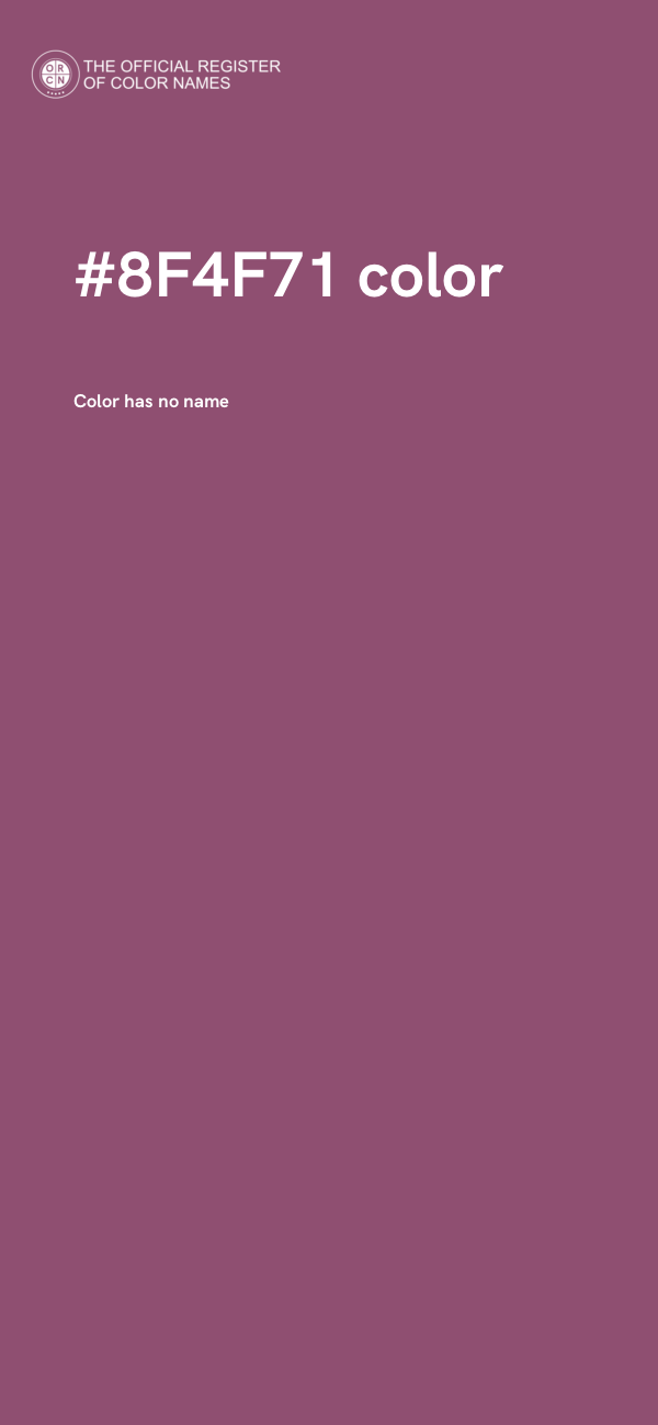 #8F4F71 color image
