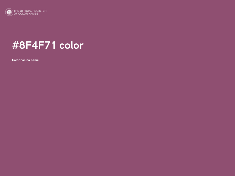 #8F4F71 color image