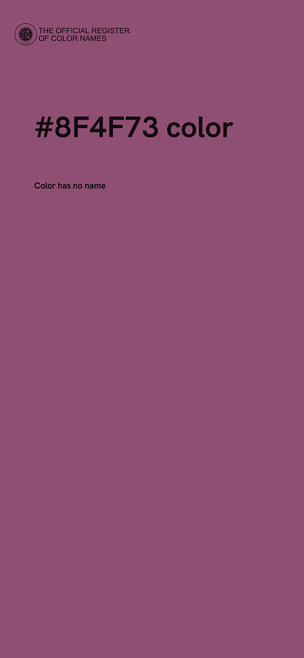 #8F4F73 color image