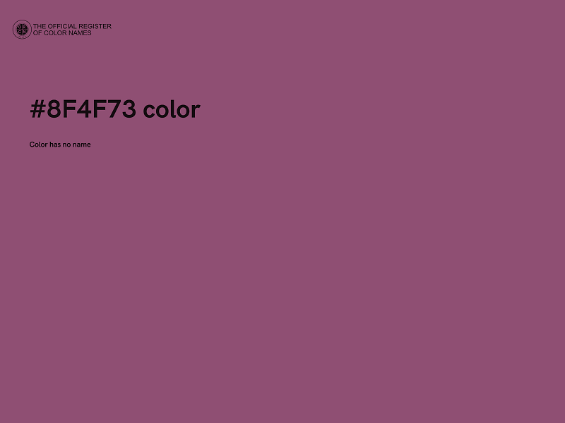 #8F4F73 color image