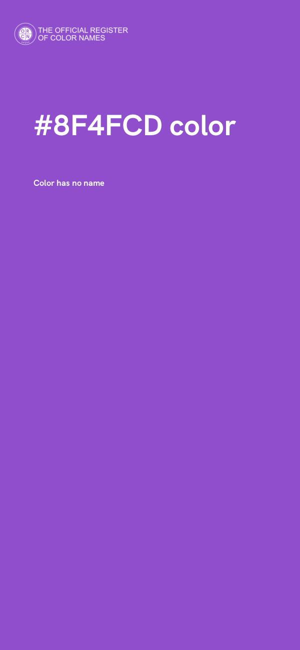#8F4FCD color image