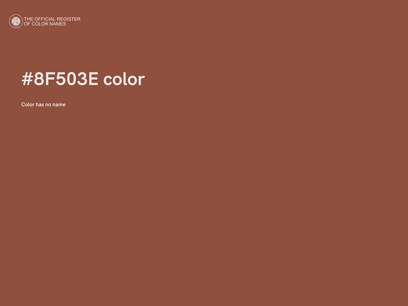 #8F503E color image