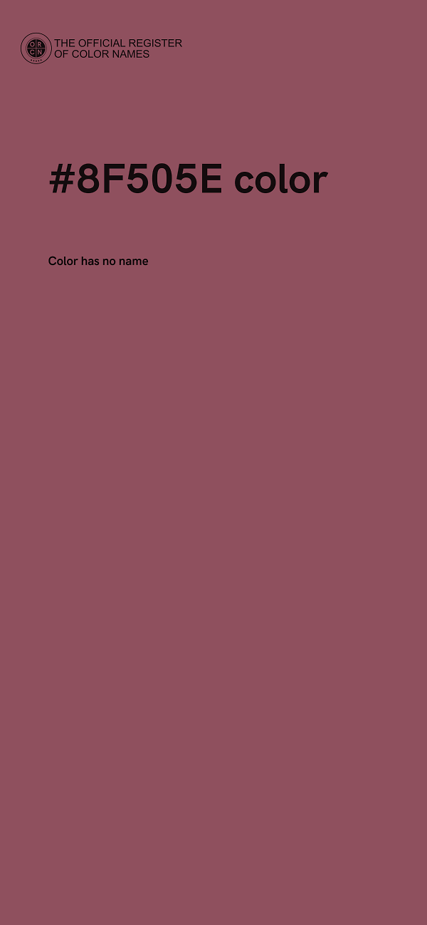 #8F505E color image