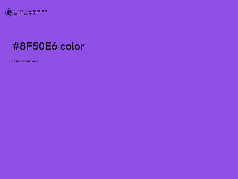 #8F50E6 color image