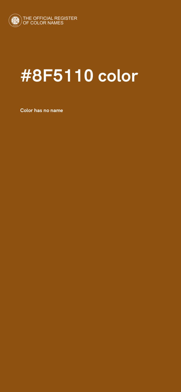 #8F5110 color image