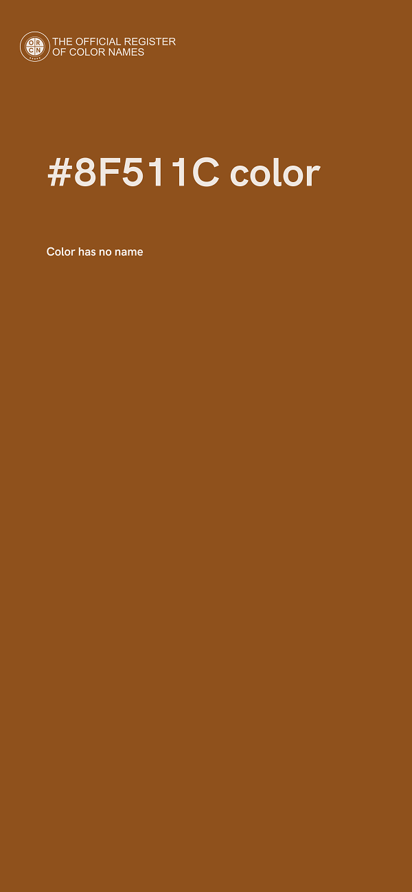 #8F511C color image