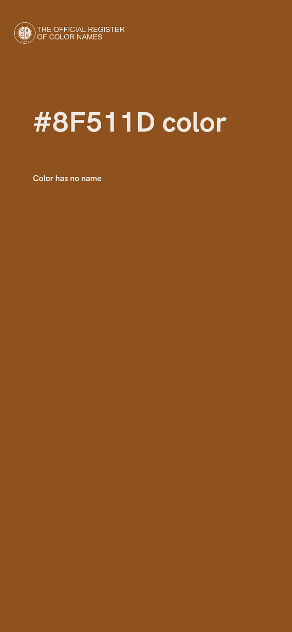 #8F511D color image