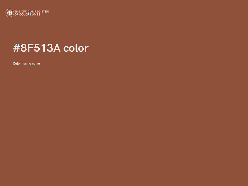 #8F513A color image