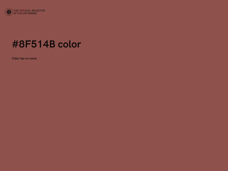 #8F514B color image