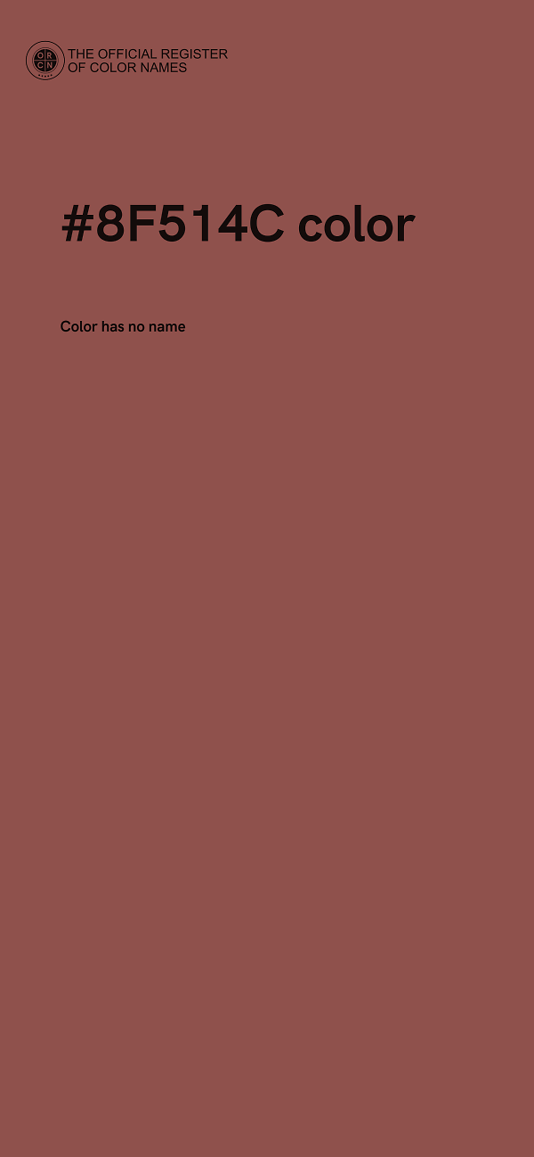 #8F514C color image