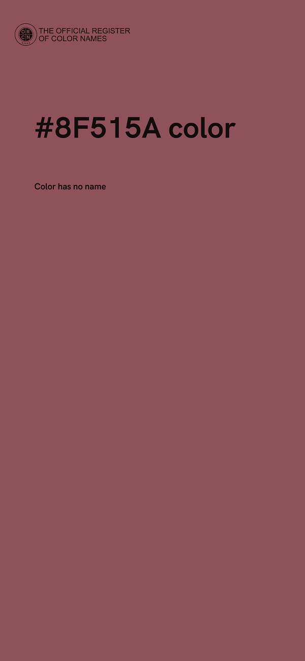 #8F515A color image