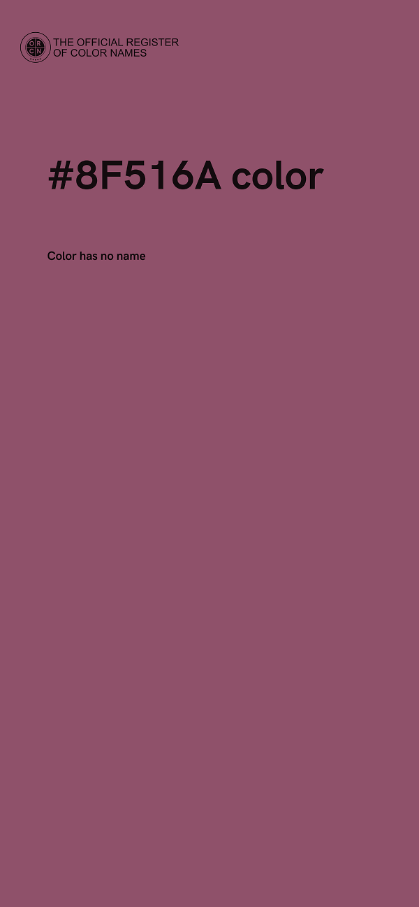 #8F516A color image