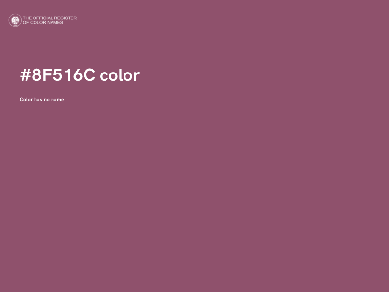 #8F516C color image