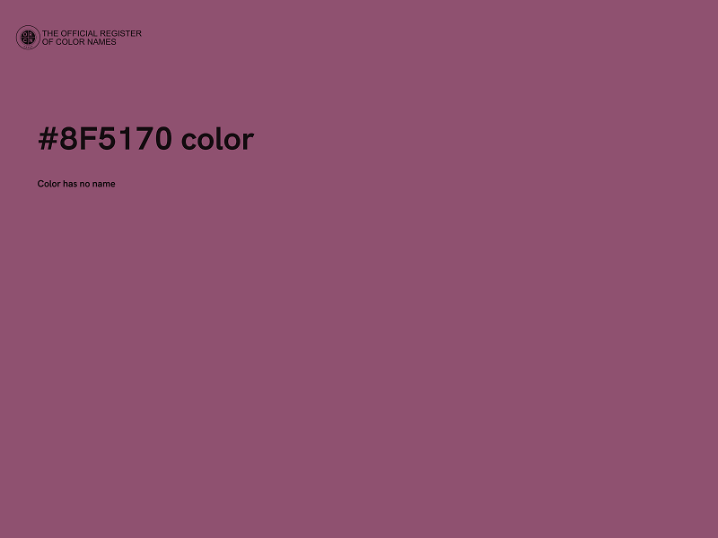 #8F5170 color image