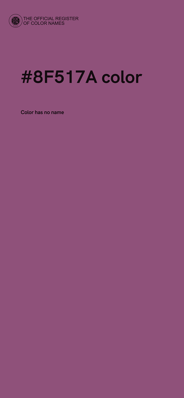 #8F517A color image