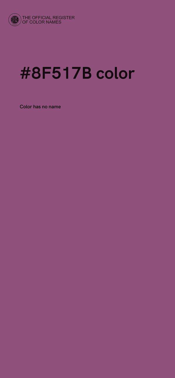#8F517B color image