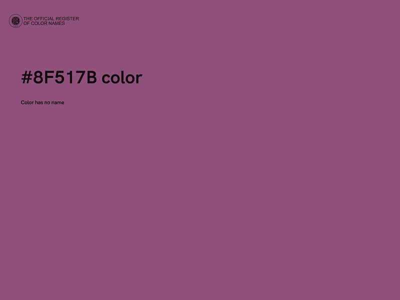 #8F517B color image