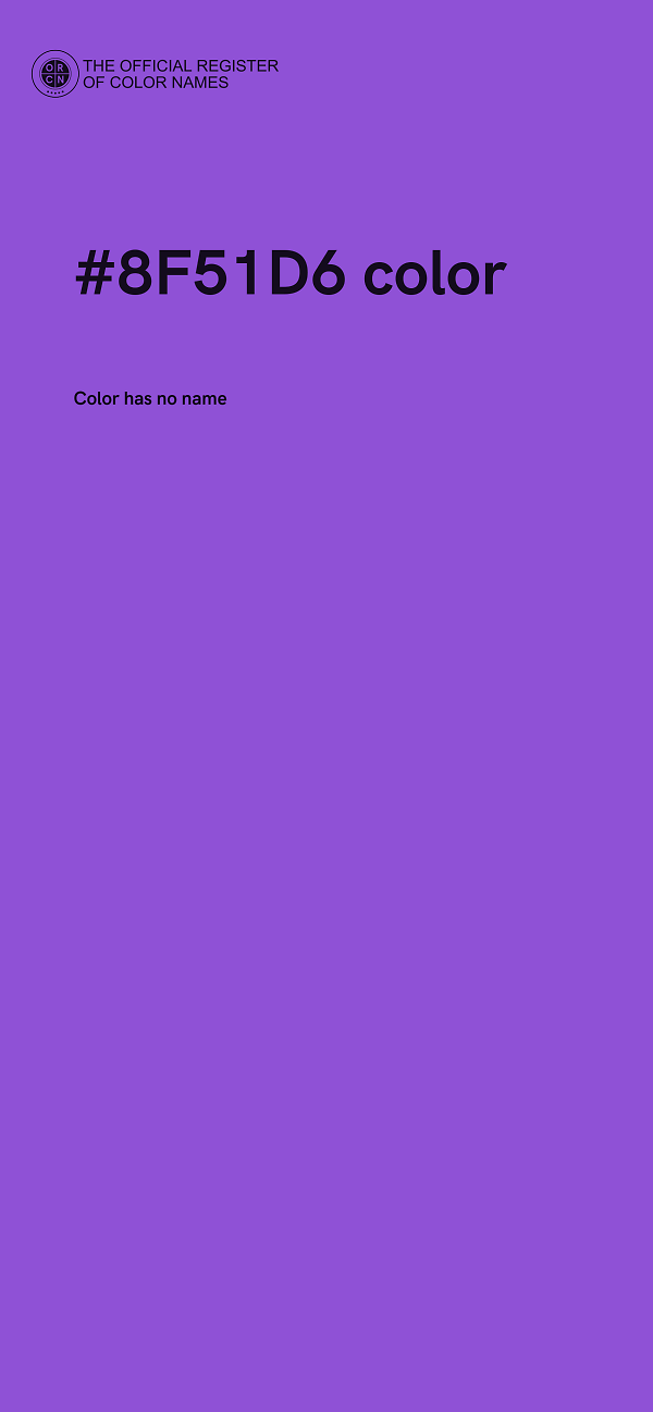 #8F51D6 color image