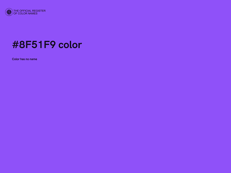 #8F51F9 color image