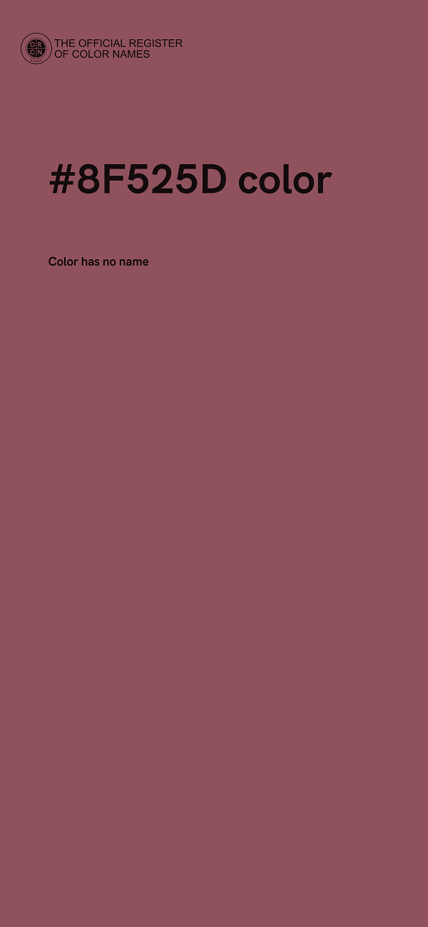 #8F525D color image