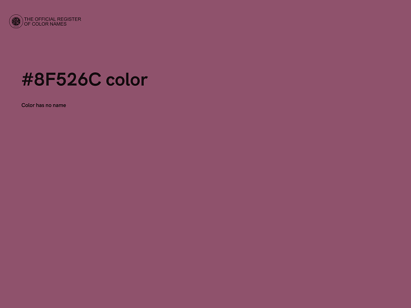 #8F526C color image