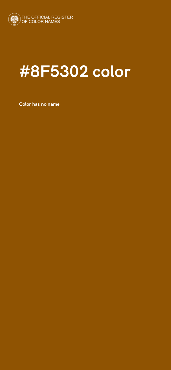 #8F5302 color image