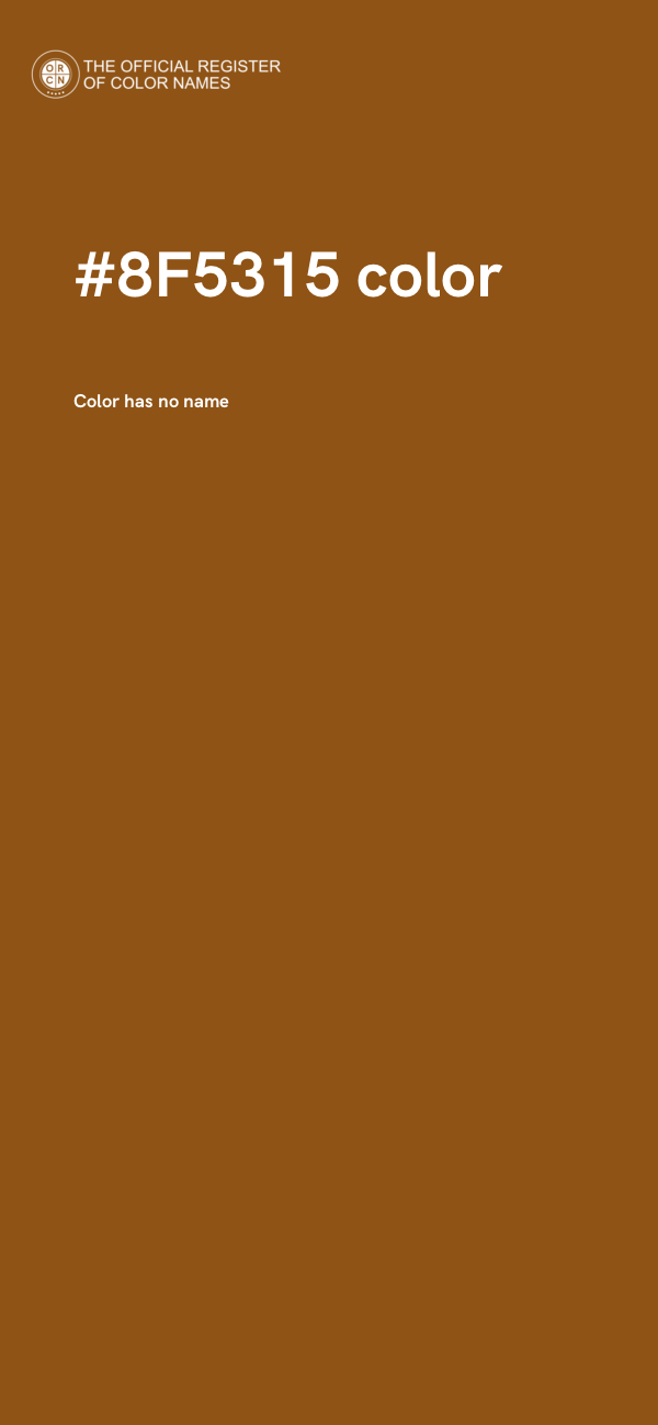#8F5315 color image