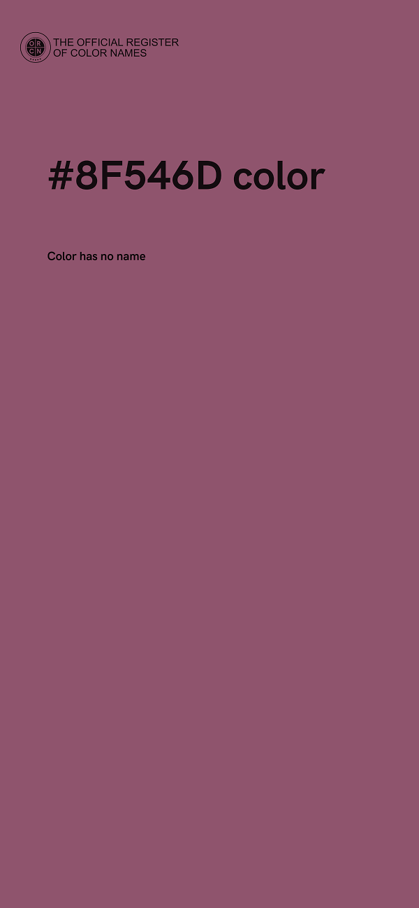 #8F546D color image