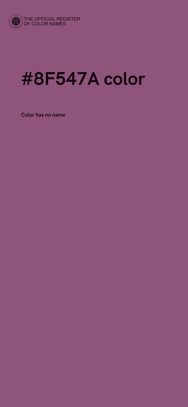 #8F547A color image