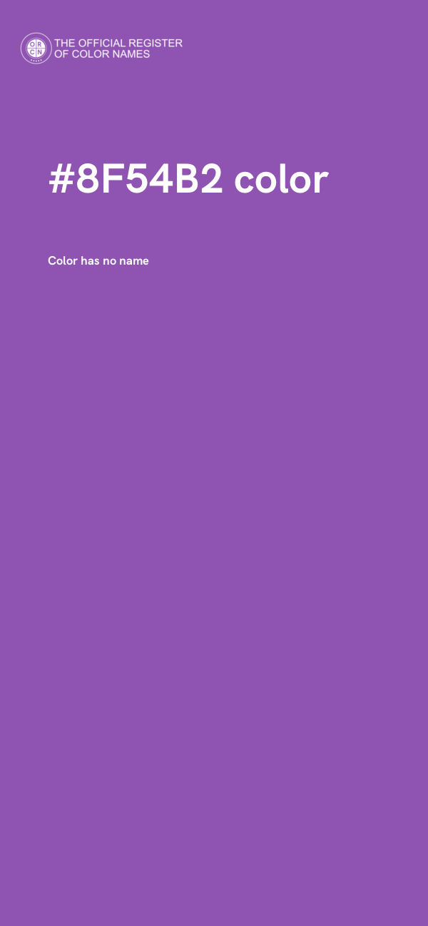 #8F54B2 color image