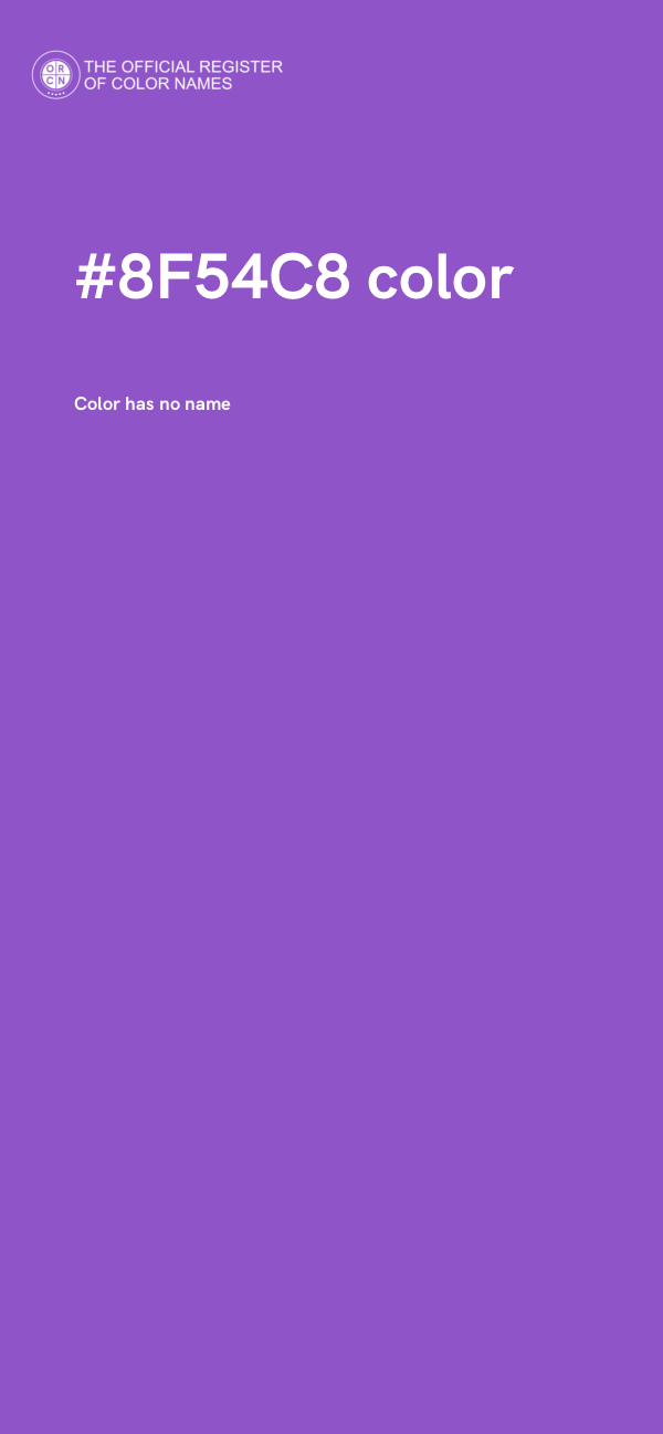 #8F54C8 color image