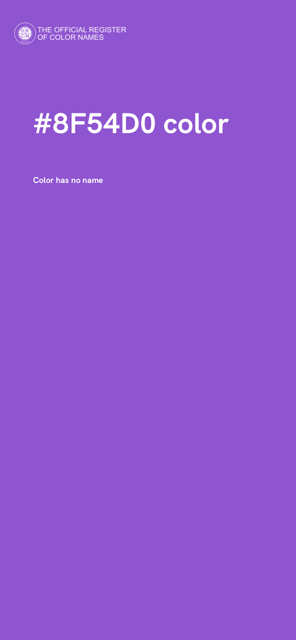 #8F54D0 color image