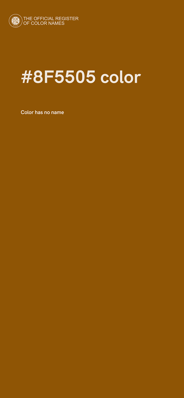 #8F5505 color image