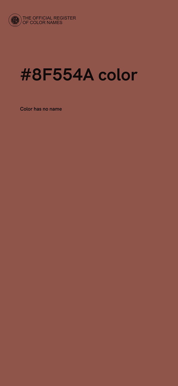 #8F554A color image