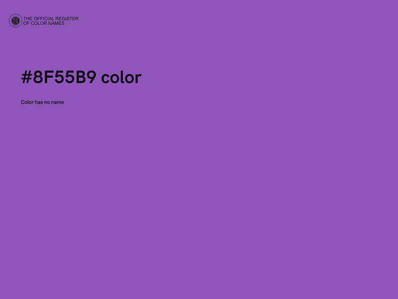 #8F55B9 color image