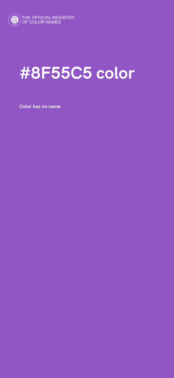 #8F55C5 color image