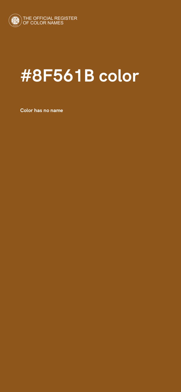 #8F561B color image